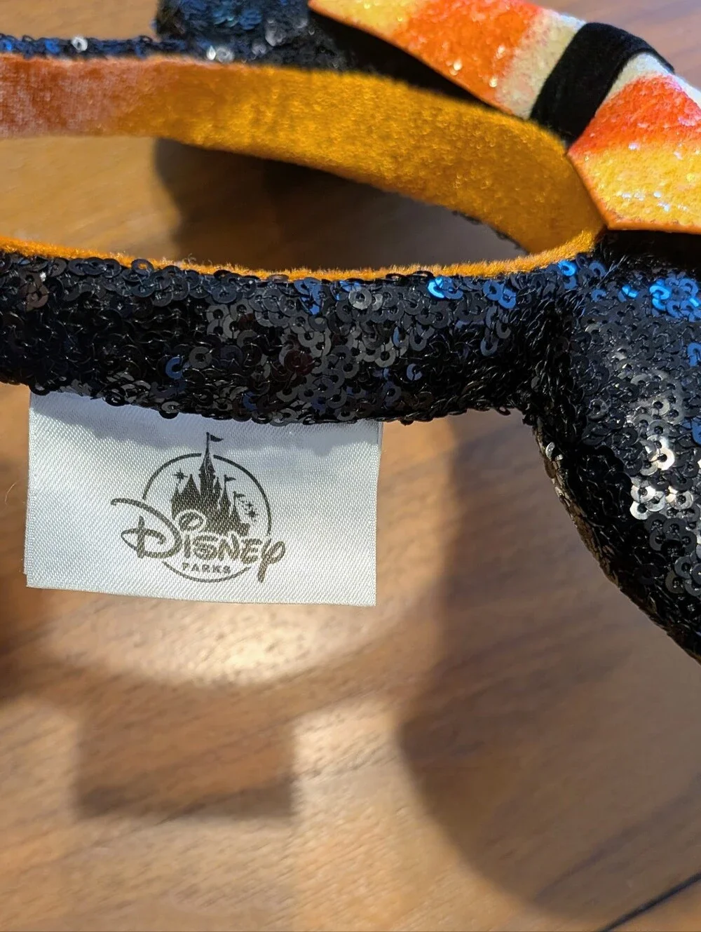 Disney Parks Candy Corn Minnie Mouse Ears Headband